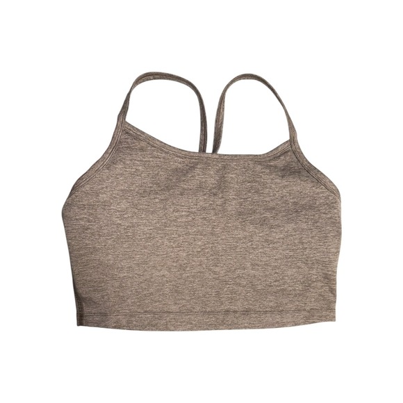 Aerie Offline The Hugger Recharge Least Support Sports Bra Sz L Racerback Brown - Picture 1 of 5